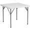 Flash Furniture 34.25" White Square Contemporary Outdoor Patio Folding Table